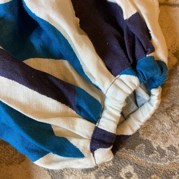 Stunning 100% linen new with tag Cala De La Cruz Mayu wrap top size large - Picture 10 of 16